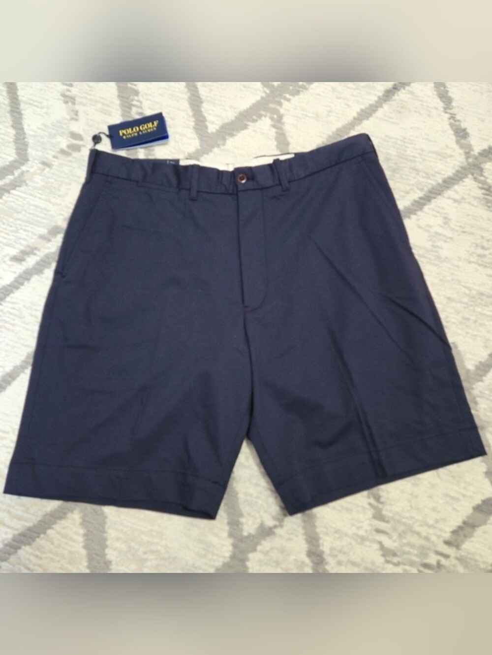 🆕️🏵NWT Ralph Lauren Navy Flat-Front Golf Shorts